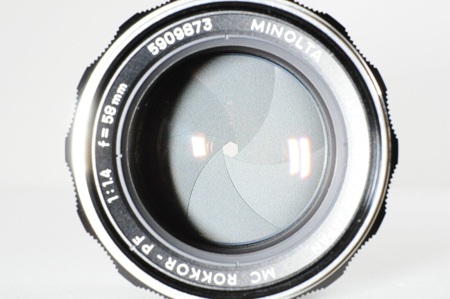 MINOLTA MC ROKKOR-PF 58mm F1.4 MF Prime Lens Photo tested! from Japan #6849