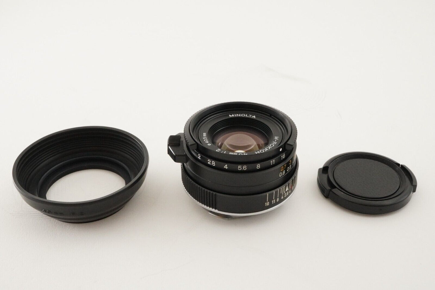 MINOLTA M-ROKKOR 40mm F2 Leica M mount MF Lens Photo tested! from Japan #7015