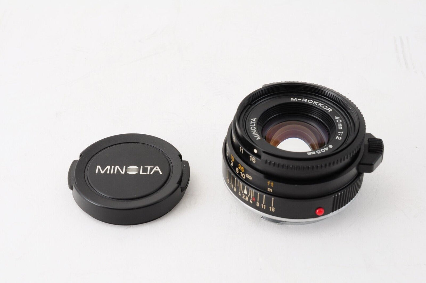 MINOLTA M-ROKKOR 40mm F2 Leica M mount MF Lens Photo tested! from Japan #6828